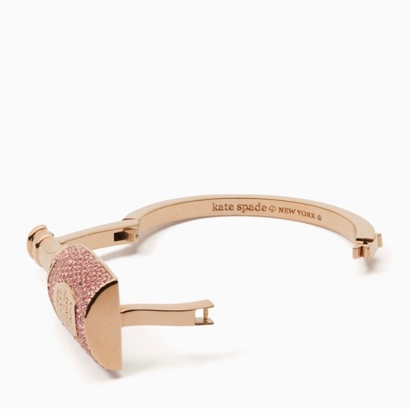NWT Kate Spade Make Magic Rose Gold Champagne Bangle Bracelet ULTRA RARE - Picture 9 of 9